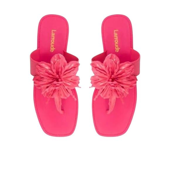 *Larroude’ Hibiscus Sandals – Sz 10/11 - Picture 3 of 9